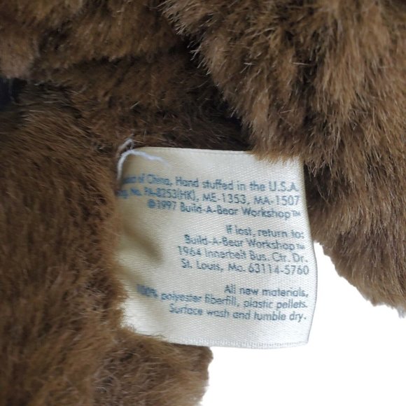 Build A Bear Monkey Chimp Plush 17” Brown Stuffed Animal With Red Lace Up Shoes - Picture 8 of 8